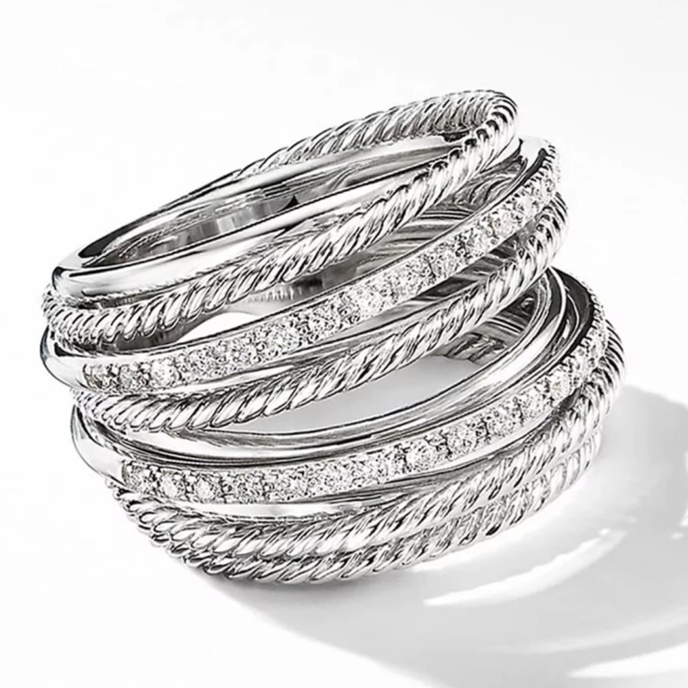 New Silver Layers Ring - Picture 2 of 3